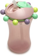 Melii Hrneček s brčkem a počítadlem 340 ml růžový - Baby cup