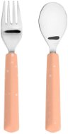 Lässig Cutlery with Silicone Handle apricot 2 ks - Gyerek evőeszköz