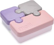 Melii Desiatový box Puzzle ružový, fialový, sivý - Desiatový box