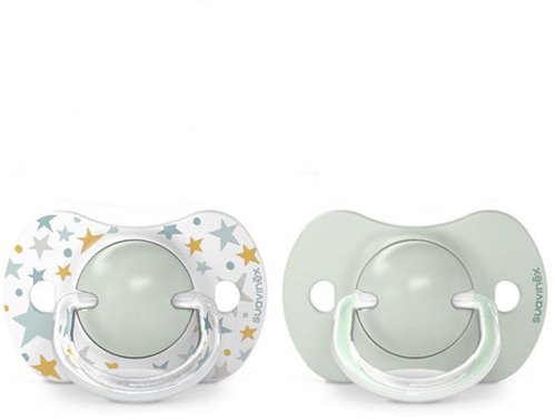 Suavinex Dreams sx for physiological 6-18m 2 pcs green - Baby Pacifier - Main image