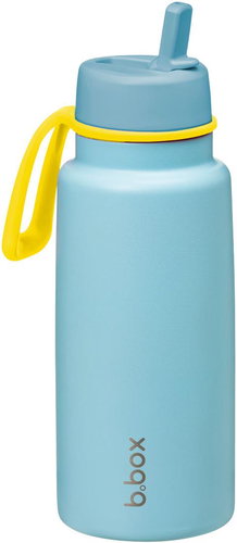 b.box termosz szívószállal, 1 l, világoskék/sárga - Gyerek termosz - Fő fotó