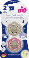 Nip Cherry air night soother 6m+, brown/red, 2 pcs - Baby Pacifier