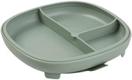 b. box Divided plate with suction cup 2in1 green - Children's Plate