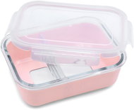 Melii Glass lunch container with silicone sleeve pink - Lunch Box