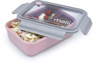 Melii Bento Box krabička na svačinu růžová - Svačinový box