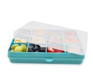 Melii Snackle Box krabička na svačinu modrozelená - Svačinový box