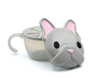Melii Snack bowl with travel lid Bulldog - Lunch Box