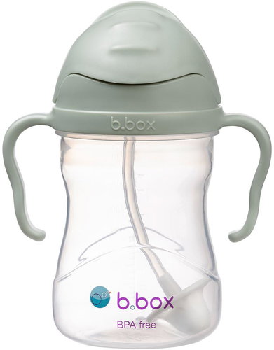 b.box Mug with straw green - Baby cup - Main image