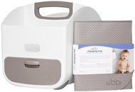 Ubbi Diaper Organizer + Changing Pad Taupe - Storage Box