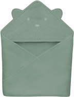 Lionelo Muslin Hooded Towel Green Forest - Children's Bath Towel