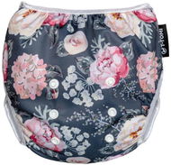 T-tomi Plenkové plavky Grey Flowers - Swim Nappies