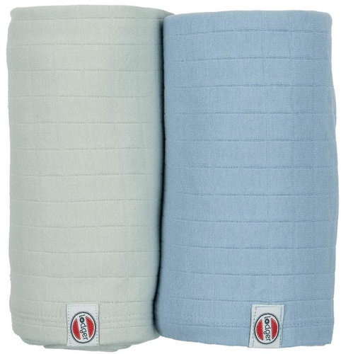Lodger Swaddler Solid Peppermint/Blue Fogg - Cloth Nappies - Main image