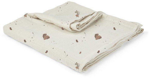 NUUROO Minnie Muslin Wrap Diaper Cream Unicorn - Cloth Nappies - Main image