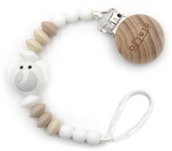 Mimijo Klip na dudlík slon bílý - Dummy Clip