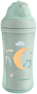 KikkaBoo Mug with silicone straw Moony me Mint - Baby cup