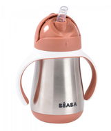 Beaba Hrnek termoizolační s brčkem Terracotta - Dětský hrnek