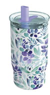 Quokka Mist with straw 720 ml Violet Blooms - Thermal Mug