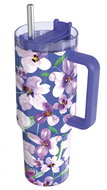Quokka Stream with straw 1200 ml Flower Dusk - Thermal Mug