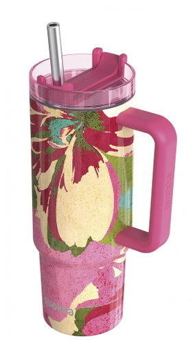 Quokka Stream with straw 950 ml Pink Flambe - Thermal Mug - Main image