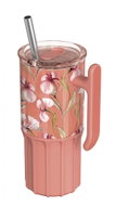 Quokka Umi with straw 720 ml Floral Coral - Thermal Mug
