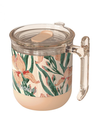 Quokka Wave 260 ml Floral Peach - Thermal Mug - Main image