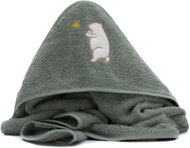 Fillikid Hooded Towel Bear Green 75 × 75cm - Children's Bath Towel