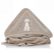 Fillikid Hooded Towel Dog Beige 75×75cm - Children's Bath Towel