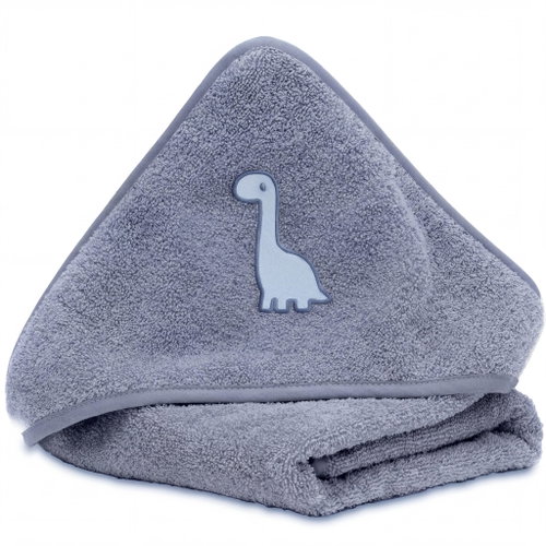 Fillikid Hooded Towel Rex Blue 75 × 75cm - Children's Bath Towel - Main image