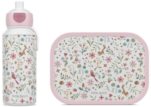 Little Dutch Fairy Wonders Snack Set (400ml Bottle + Box) - School Set - Main image
