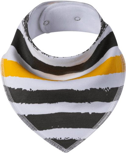 Simed Cotton bib with impermeable PUL layer - Big stripes - Bib - Main image