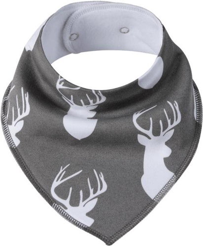 Simed Cotton bib with impermeable PUL layer - Deer - Bib - Main image