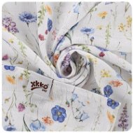 Xkko Bambusová osuška Digi 90×100, Blue Wildflowers - Children's Bath Towel