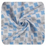 Xkko Bambusová osuška 90×100, Scandinavian Baby Blue Cross - Children's Bath Towel
