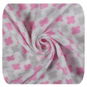 Xkko Bambusz fürdőlepedő, 90×100, Scandinavian Baby Pink Cross - Gyerek fürdőlepedő