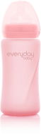 Everyday Baby láhev s brčkem sklo 240 ml Rose Pink - Baby Bottle