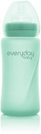 Everyday Baby fľaša so slamkou sklo 240 ml Mint Green - Dojčenská fľaša