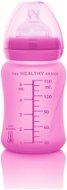 Everyday Baby fľaša sklo s teplotným senzorom 150 ml Pink - Dojčenská fľaša