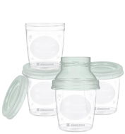 KikkaBoo Nádobky na mléko Mint 4 ks - Food Container Set