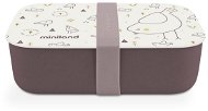 Desiatový box Miniland Box na jedlo Natur vtáčik - Svačinový box