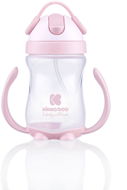 KikkaBoo Hrnek se silikonovým brčkem 300 ml Pink - Baby cup