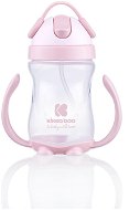 KikkaBoo Hrnek se silikonovým brčkem 300 ml Pink - Baby cup