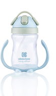 KikkaBoo Hrnek se silikonovým brčkem 300 ml Blue - Baby cup