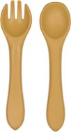 Tryco Silikonová lžička & vidlička - Honey Gold - Children's Cutlery