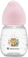 KikkaBoo Fľaša Savanna 180 ml Pink - Dojčenská fľaša
