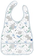 KikkaBoo Előke zsebbel Savanna Pattern Blue - Előke