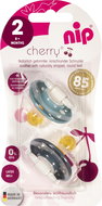 Nip Cherry rubber teat Blue/Dark Blue 6m+, 2pcs - Baby Pacifier