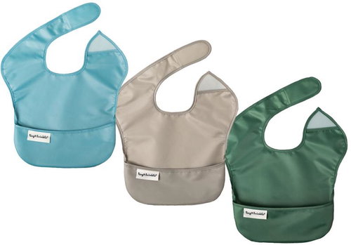 Tiny Twinkle Set 3 ks Slate, Gray, Olive - Bib - Main image