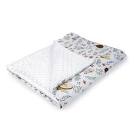 Maceshka Minky Animals with flowers - Blanket