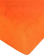 4sleep froté prostěradlo s gumičkou, 60 × 120 - 15 Pomeranč - Prostěradlo