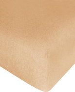 4sleep terry sheet with elastic band, 70 × 140 - 3 apricot - Bedsheet